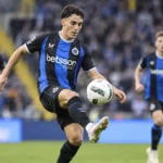 Jan Virgili van Club Brugge in actie op het veld.