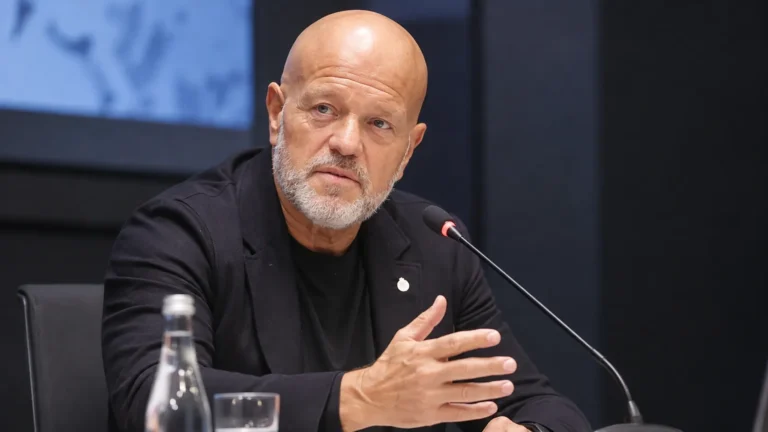 Bart Verhaeghe tijdens een EFC-bijeenkomst in Kopenhagen.