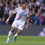 Anan Khalaili van Crystal Palace tijdens een Premier League-wedstrijd.