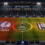 KAA Gent en RSC Anderlecht centraal in een donkere stadionscan voor Speeldag 9