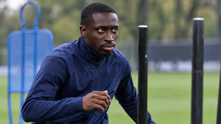Carlos Forbs tijdens een gedeeltelijke training van Club Brugge.
