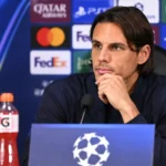 Yann Sommer tijdens een persconferentie voor de wedstrijd van Club Brugge tegen Internazionale.
