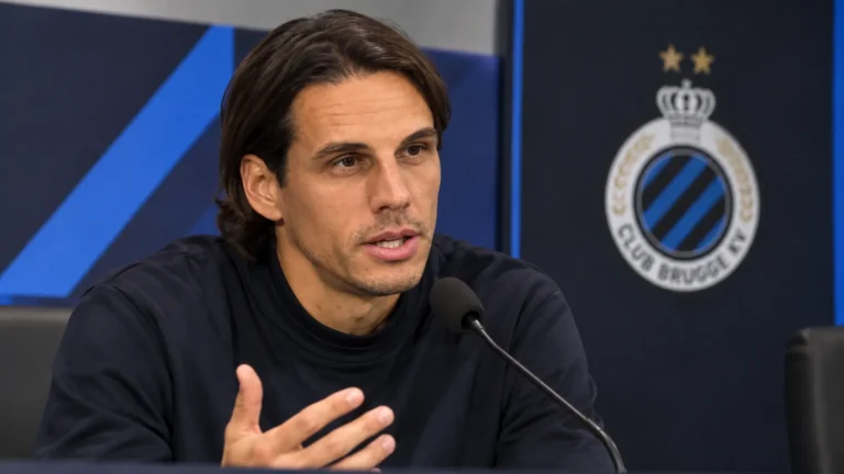 Yann Sommer spreekt tijdens een persmoment voor Club Brugge.